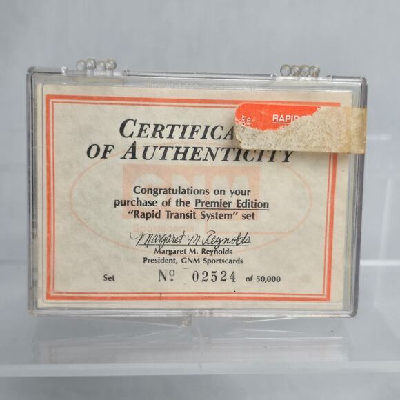 Premier Edition Rapid Transit System 50 Card Set COA No 02524 GNM Sportscards - Picture 8 of 16